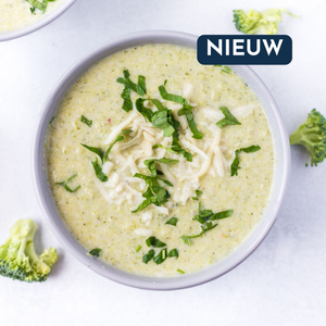 Broccolisoep met zoete aardappel