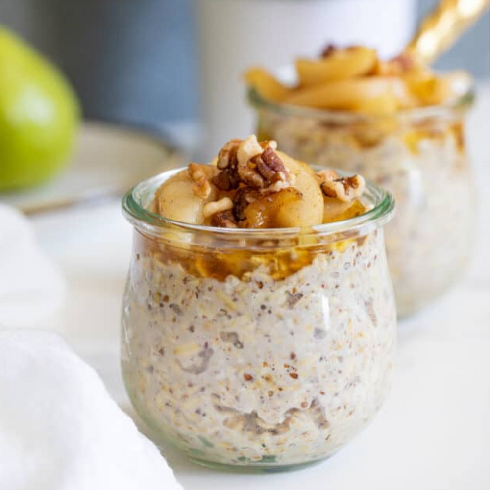 Overnight oats cosy pear