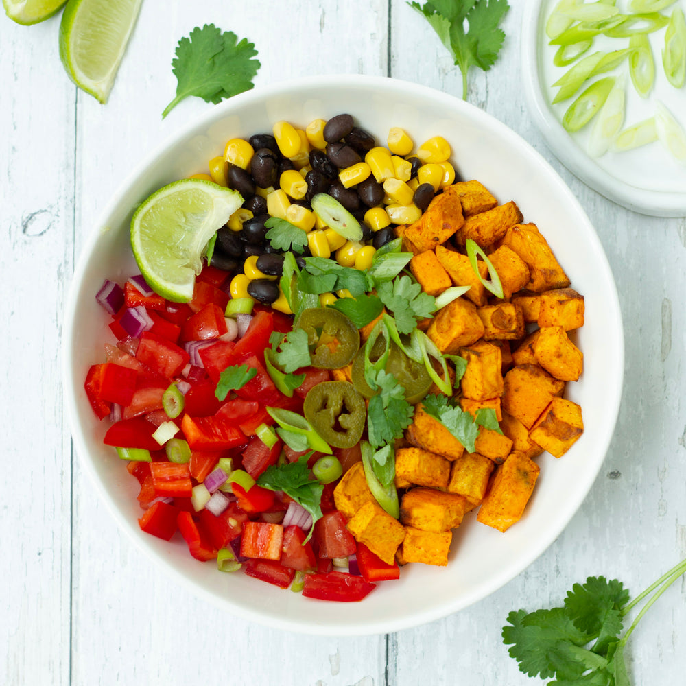 Mexican sweet potato salade