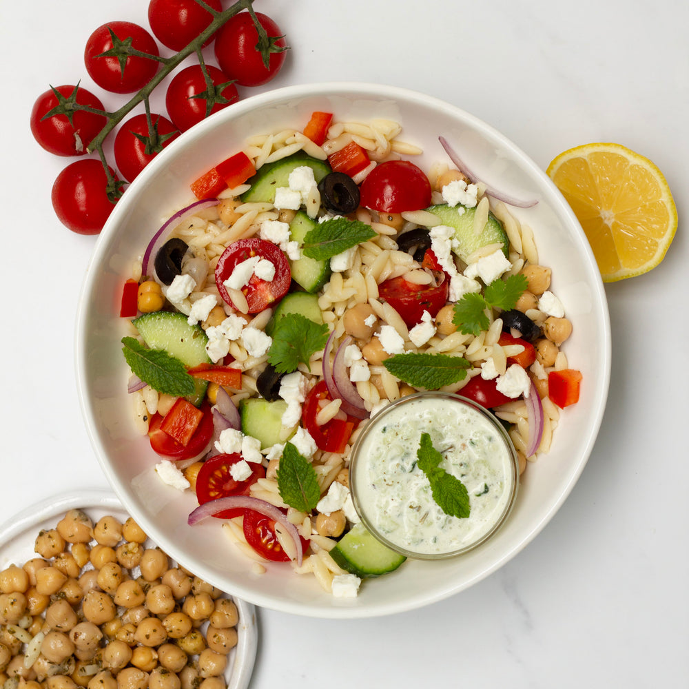 Mediterraanse orzo salade